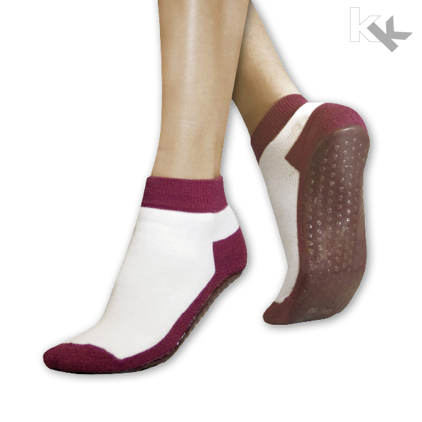 Suprima | Anti-Rutsch-Socken | Unisex | Gr. 35/38-39/42 | Bordeaux | 4820