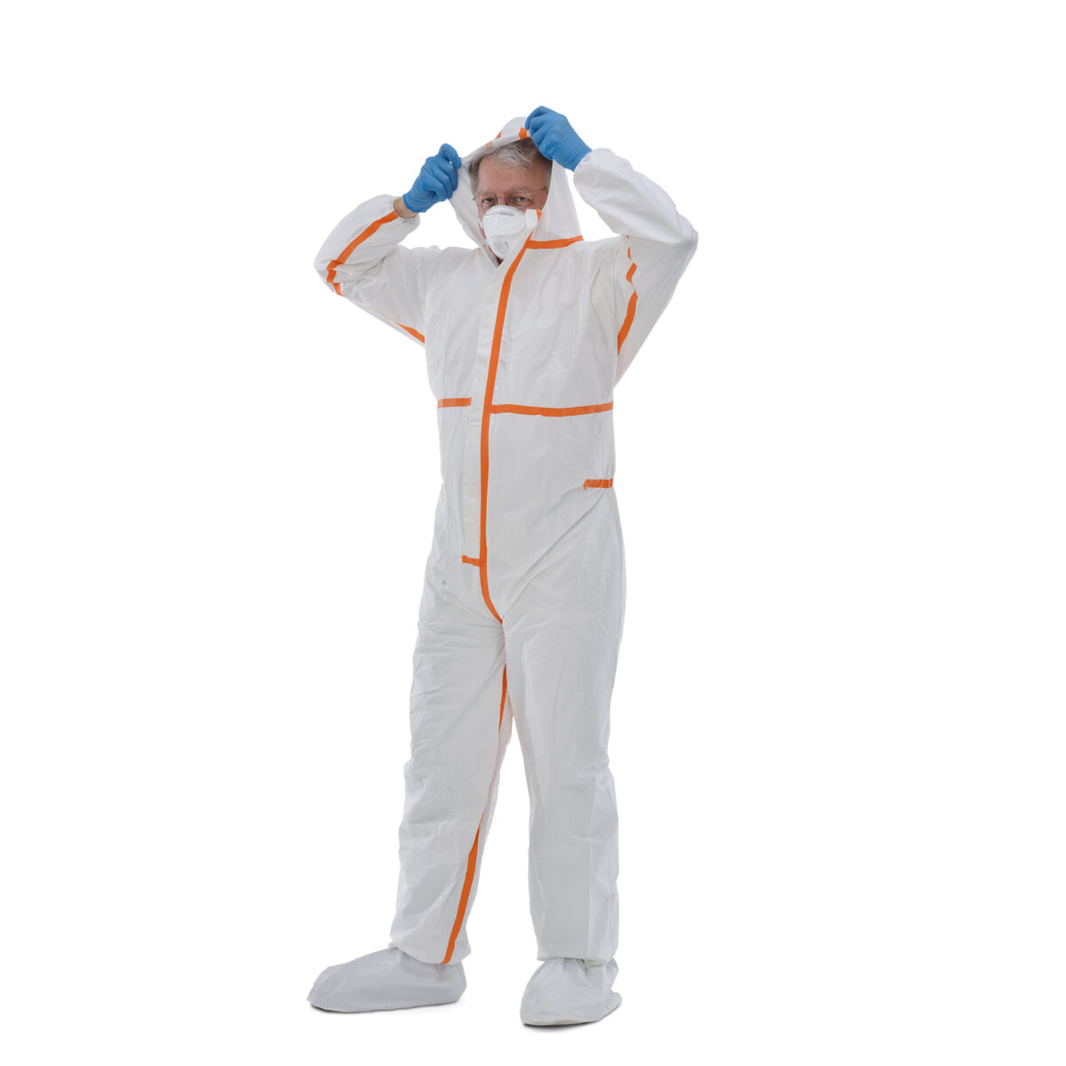 ZVG | Einwegoverall Z2 secutex® SL | Weiß/Orange