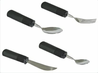 Sundo | Besteck Set | 4-teilig | Mit rutschfesten Vollgummigriffen Sundo | Besteck Set | 4-teilig | Mit rutschfesten Vollgummigriffen