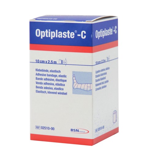 Optiplaste®-C längselastische Klebebinde 10 cm x 2,5 m Rolle Optiplaste®-C längselastische Klebebinde 10 cm x 2,5 m Rolle