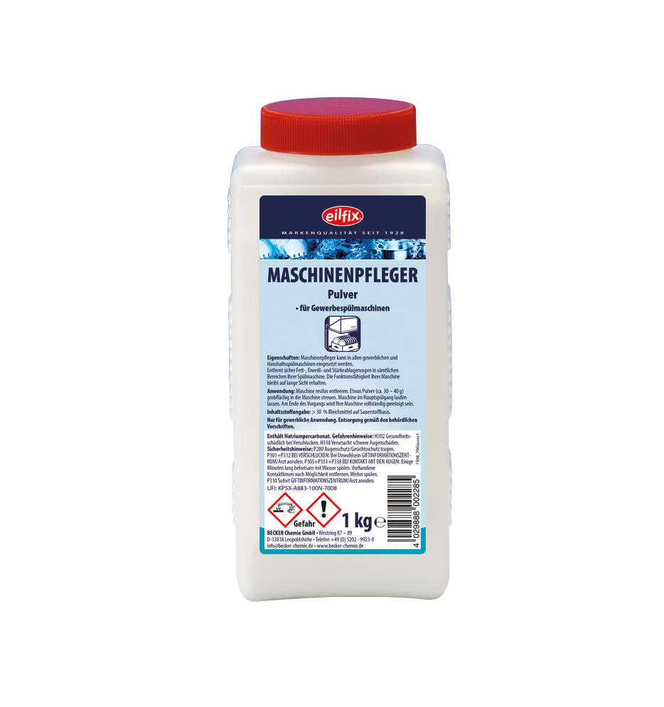Eilfix® Maschinenpfleger | Pulver | 1 Kg Dose Eilfix® Maschinenpfleger | Pulver | 1 Kg Dose
