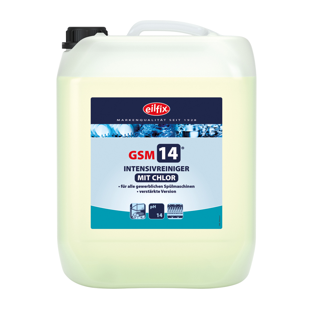 Eilfix® GSM 14 | Geschirrspülmaschinenreiniger | Mit Chlor | 14 kg Kanister