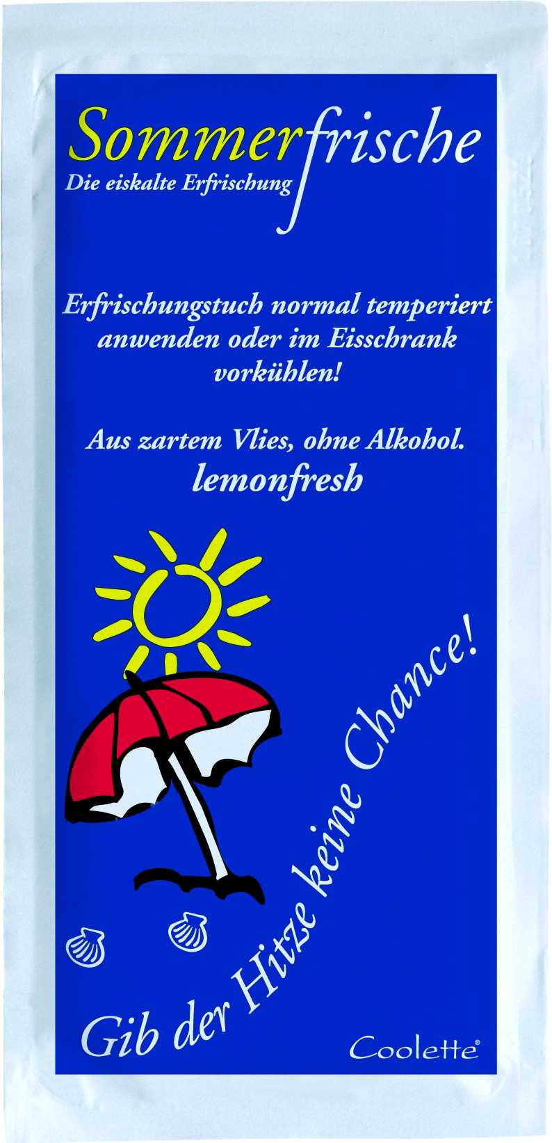 Erfrischungstuch  Sommerfrische - lemonfresh  aus Vlies Erfrischungstuch  Sommerfrische - lemonfresh  aus Vlies