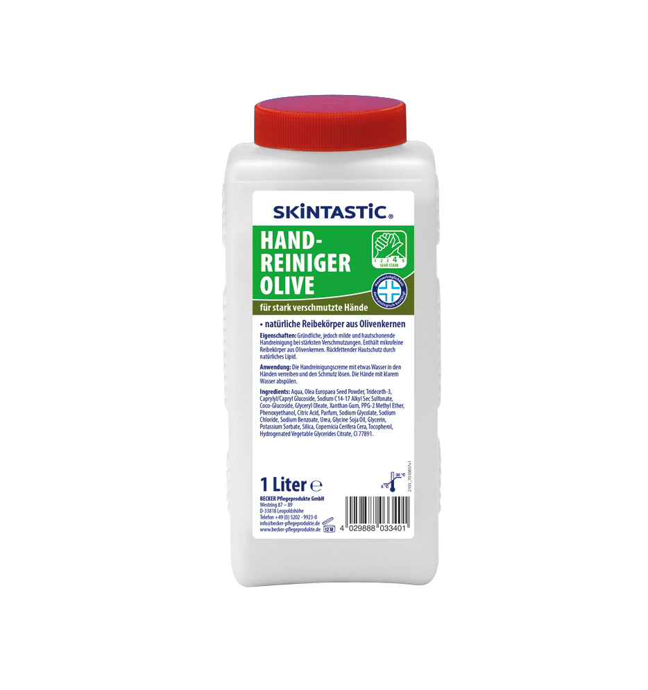 Skintastic Handreiniger Olive | 1 Liter Flasche Skintastic Handreiniger Olive | 1 Liter Flasche