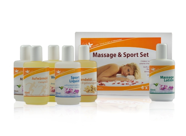KK Massage & Sport Set 6 x 50 ml Flaschen KK Massage & Sport Set 6 x 50 ml Flaschen