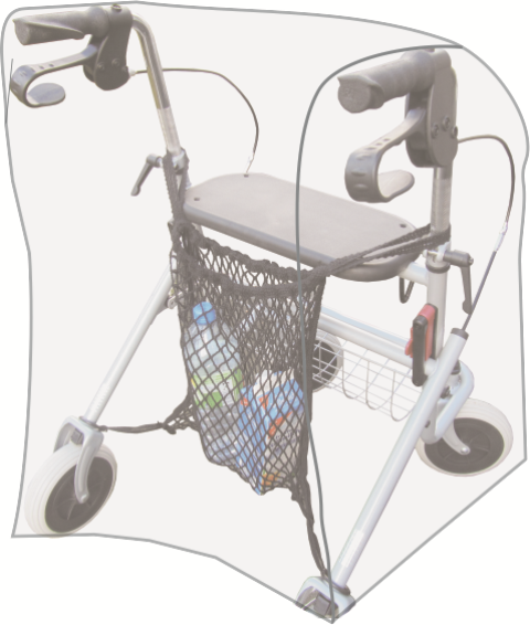 Sundo | Rollator Abdeckung | Transparent | 60 x 80 x 82 cm Sundo | Rollator Abdeckung | Transparent | 60 x 80 x 82 cm