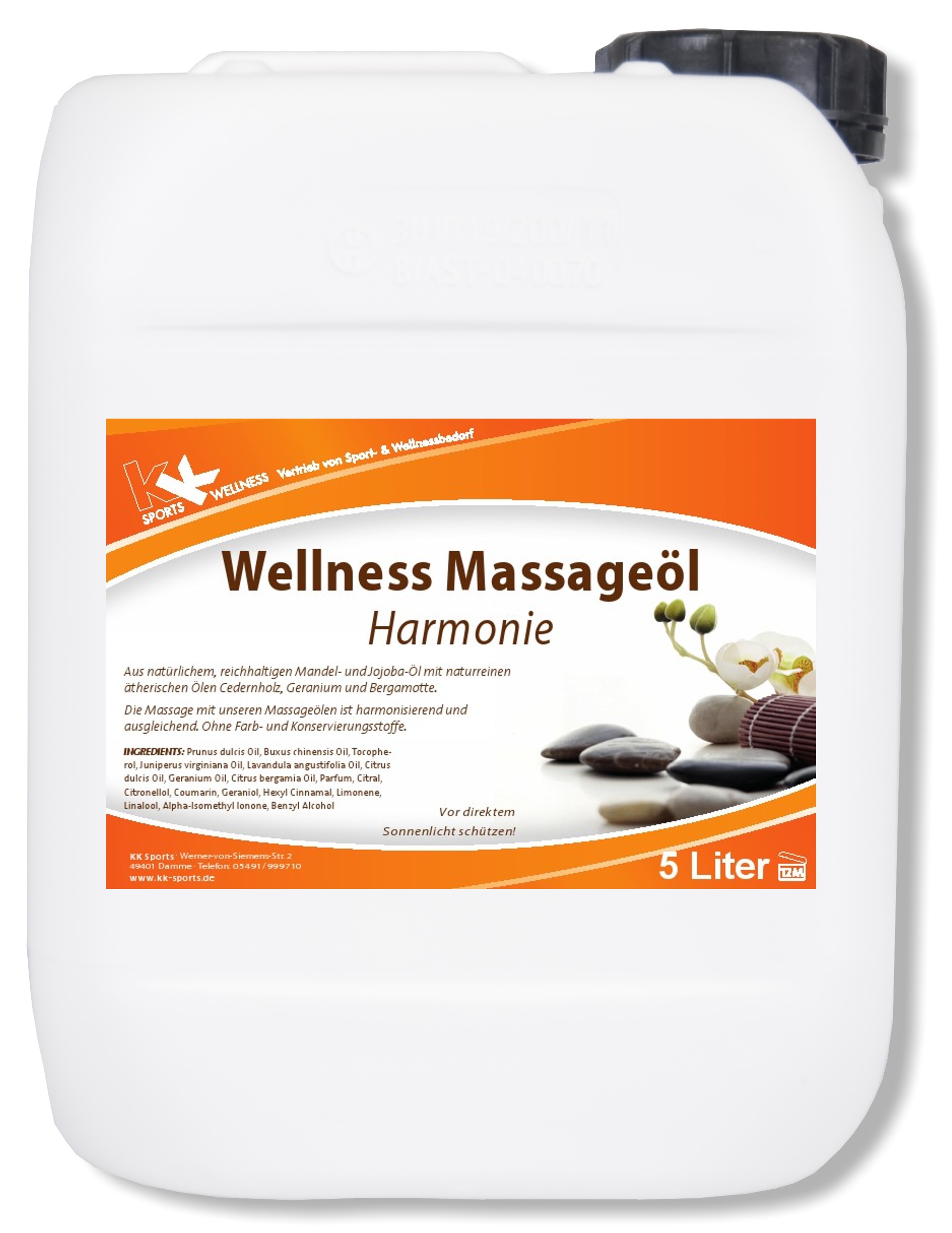 KK Wellness Massageöl Harmonie 5 Liter Kanister KK Wellness Massageöl Harmonie 5 Liter Kanister