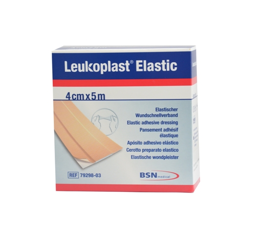 Leukoplast® Elastic | Pflaster | 4 cm x 5 m Rolle Leukoplast® Elastic | Pflaster | 4 cm x 5 m Rolle