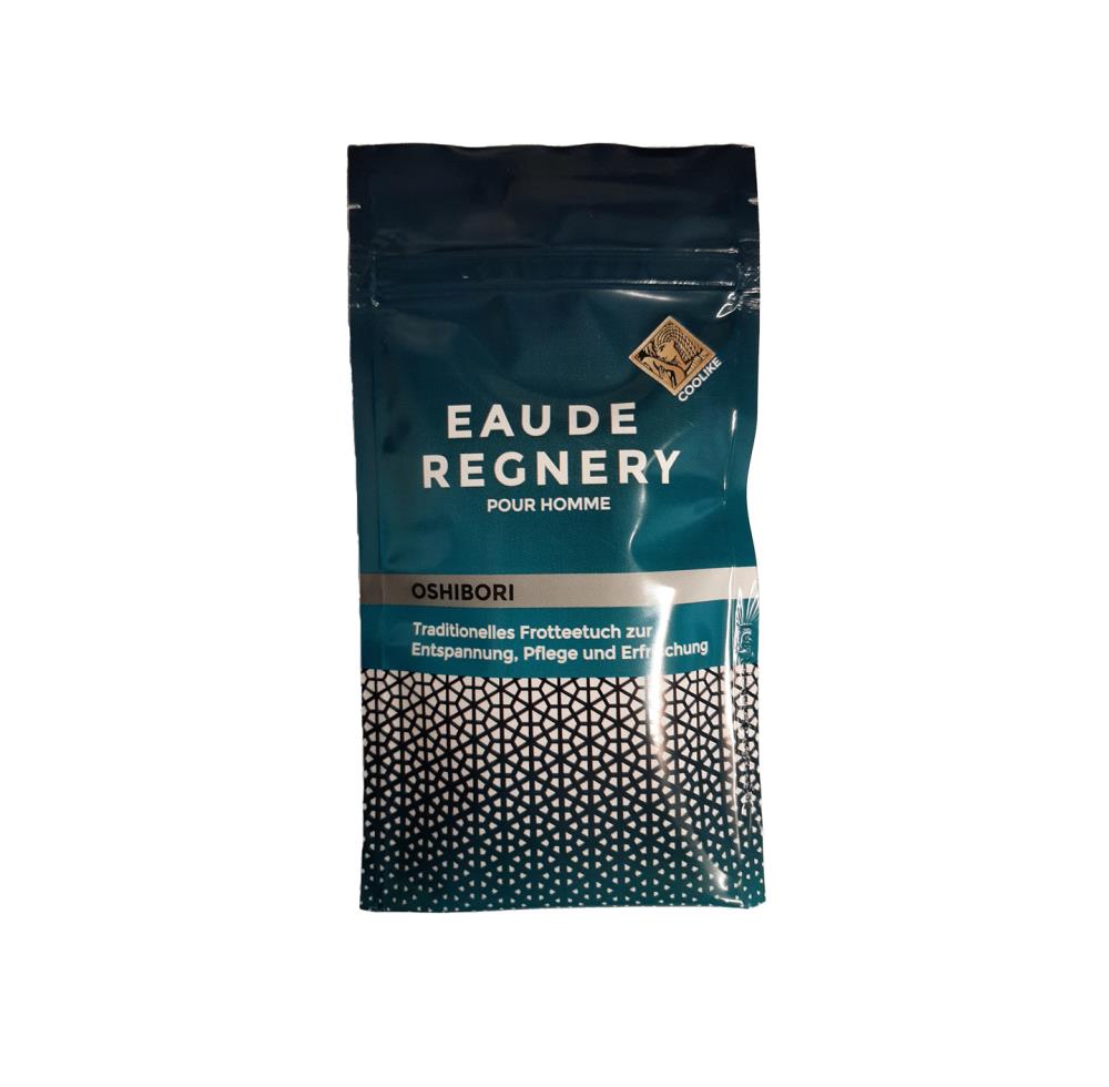 Oshibori Eau de Regnery Frotteetuch mit Aloe Vera Herrenduft Oshibori Eau de Regnery Frotteetuch mit Aloe Vera Herrenduft