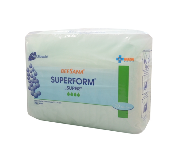 Beesana® Superform® | Super | Inkontinenzvorlage | 20 Stück/Packung Beesana® Superform® | Super | Inkontinenzvorlage | 20 Stück/Packung