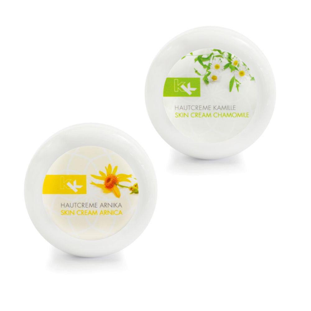 KK Hautcreme 1x Arnika + 1x Kamille | Körpercreme | 2 x 100 ml Dose