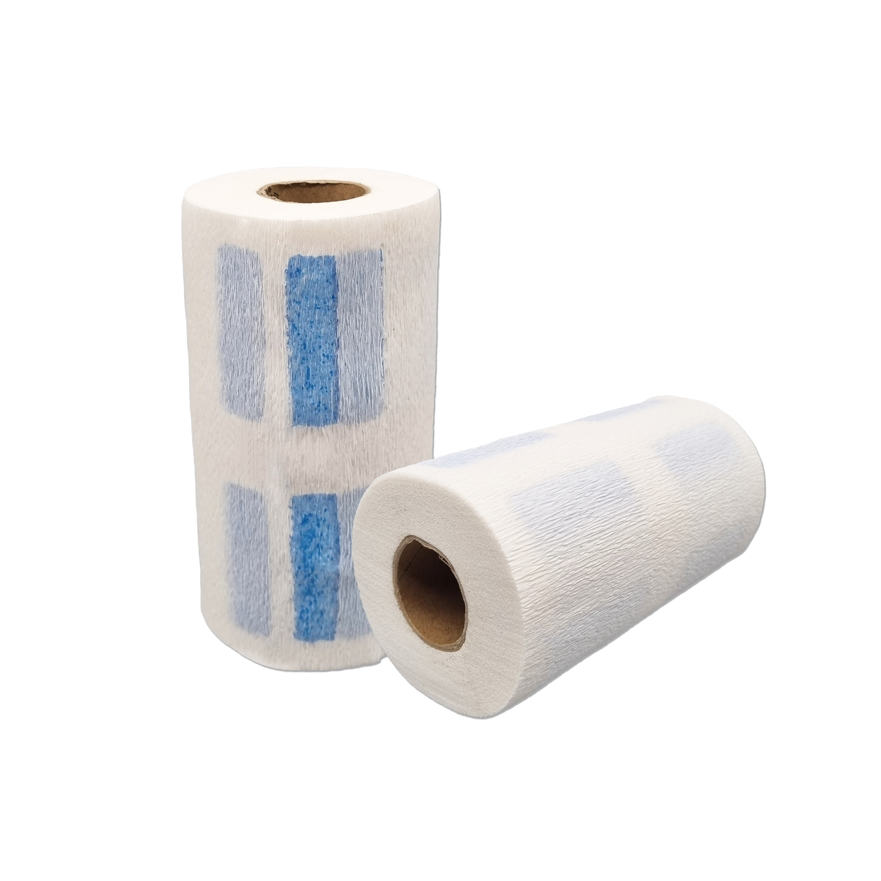Schutzmanschette | Krepp | Mit blauem Gummi | 2 Rollen á 45 Blatt | 13,5 cm Breit Schutzmanschette | Krepp | Mit blauem Gummi | 2 Rollen á 45 Blatt | 13,5 cm Breit