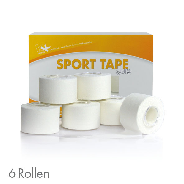 KK Sporttape | Weiß | 3,8 cm x 10 m | 6 Rollen/Box