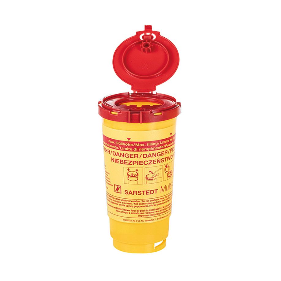 Kanülenabwurfbehälter | 0,5 Liter | Multi - Safe twin plus 500 Kanülenabwurfbehälter | 0,5 Liter | Multi - Safe twin plus 500