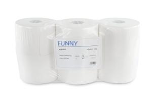 Jumbo Toilettenpapier | 2-lagig | Weiß | 6 Rollen/Beutel | AG-025 Jumbo Toilettenpapier | 2-lagig | Weiß | 6 Rollen/Beutel | AG-025
