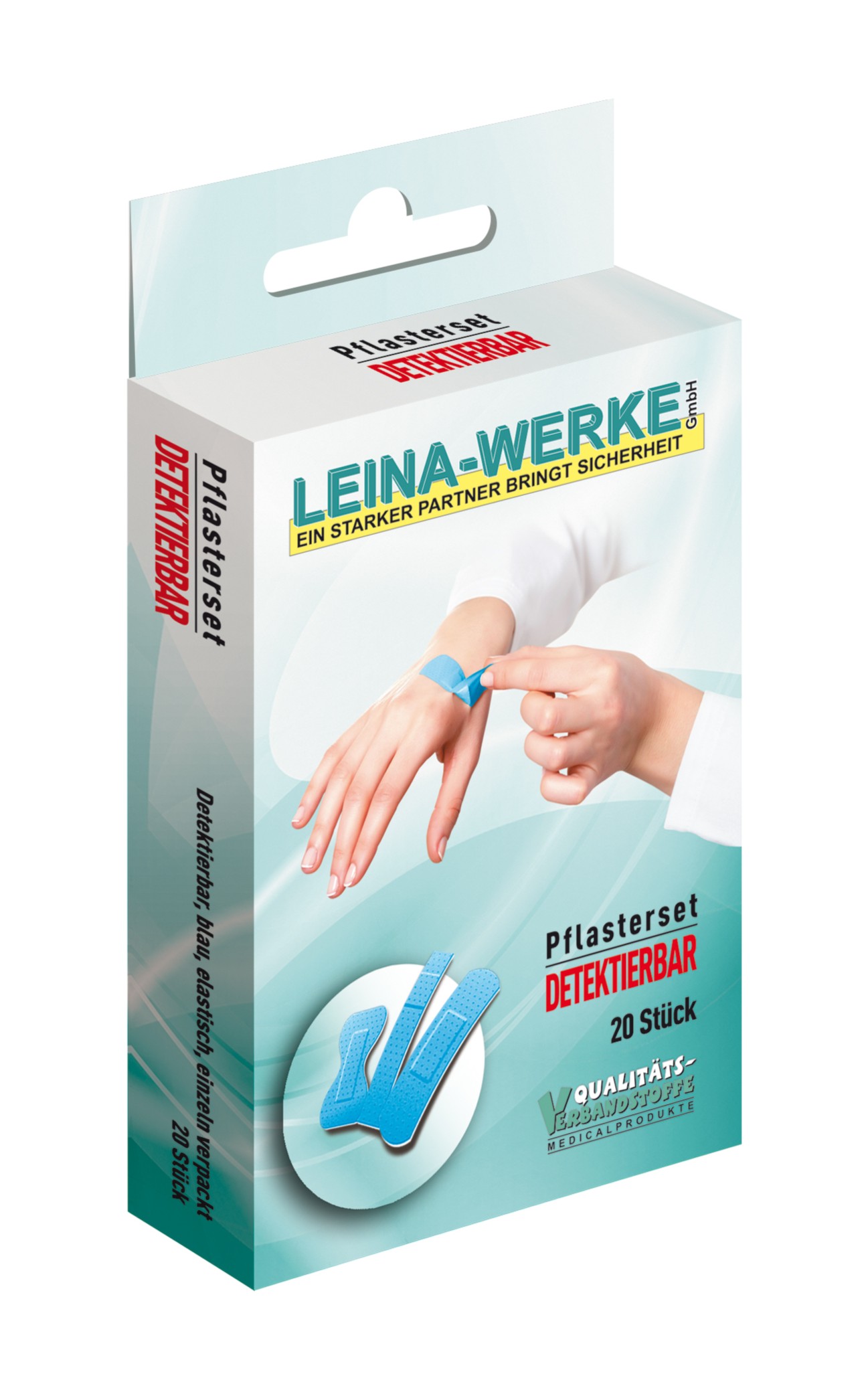 Pflaster Set in Faltschachtel | 20-teilig | Detektierbar | Verschiedene Größen Pflaster Set in Faltschachtel | 20-teilig | Detektierbar | Verschiedene Größen