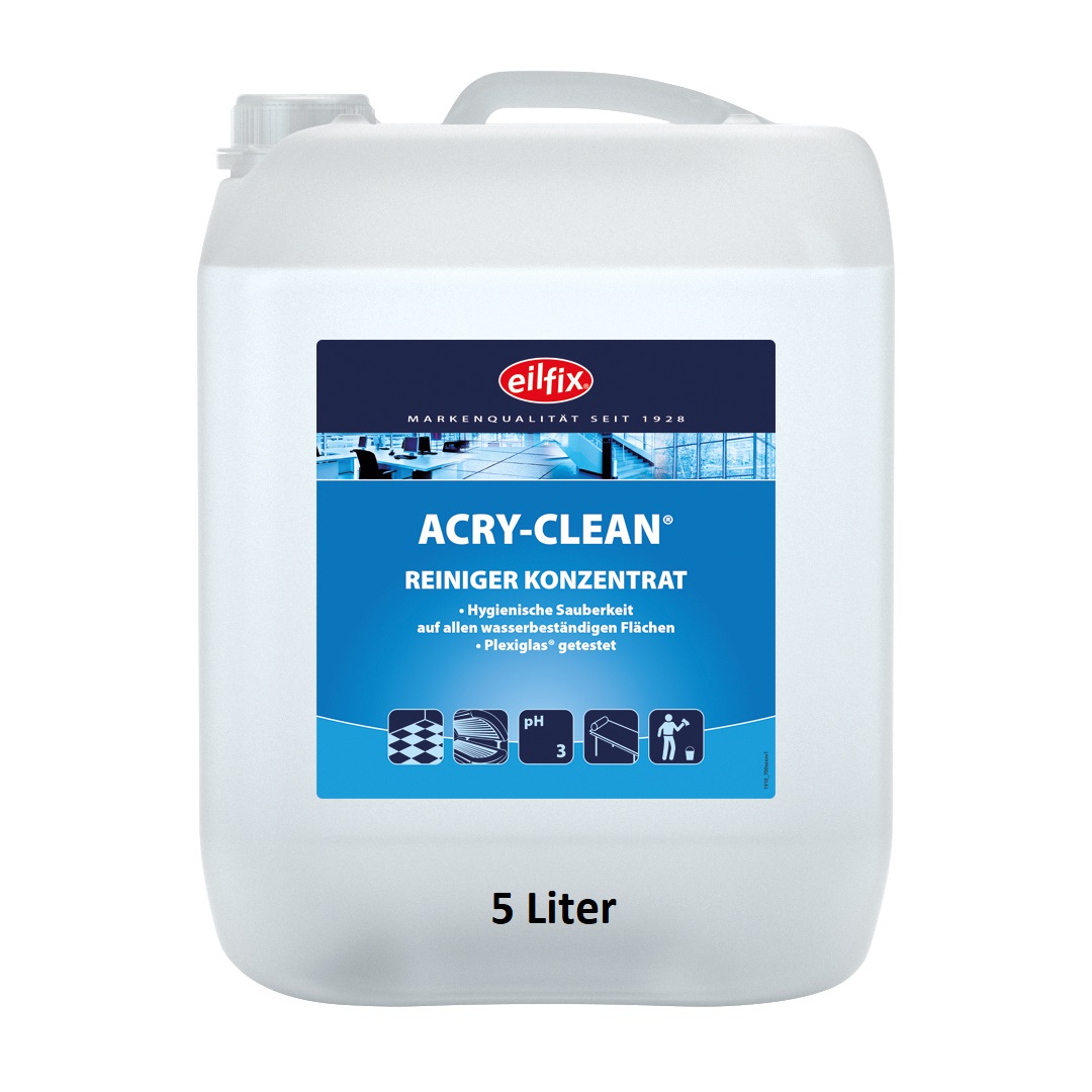 Eilfix® Acry Clean | Hygienereiniger Konzentrat | 5 Liter Kanister Eilfix® Acry Clean | Hygienereiniger Konzentrat | 5 Liter Kanister
