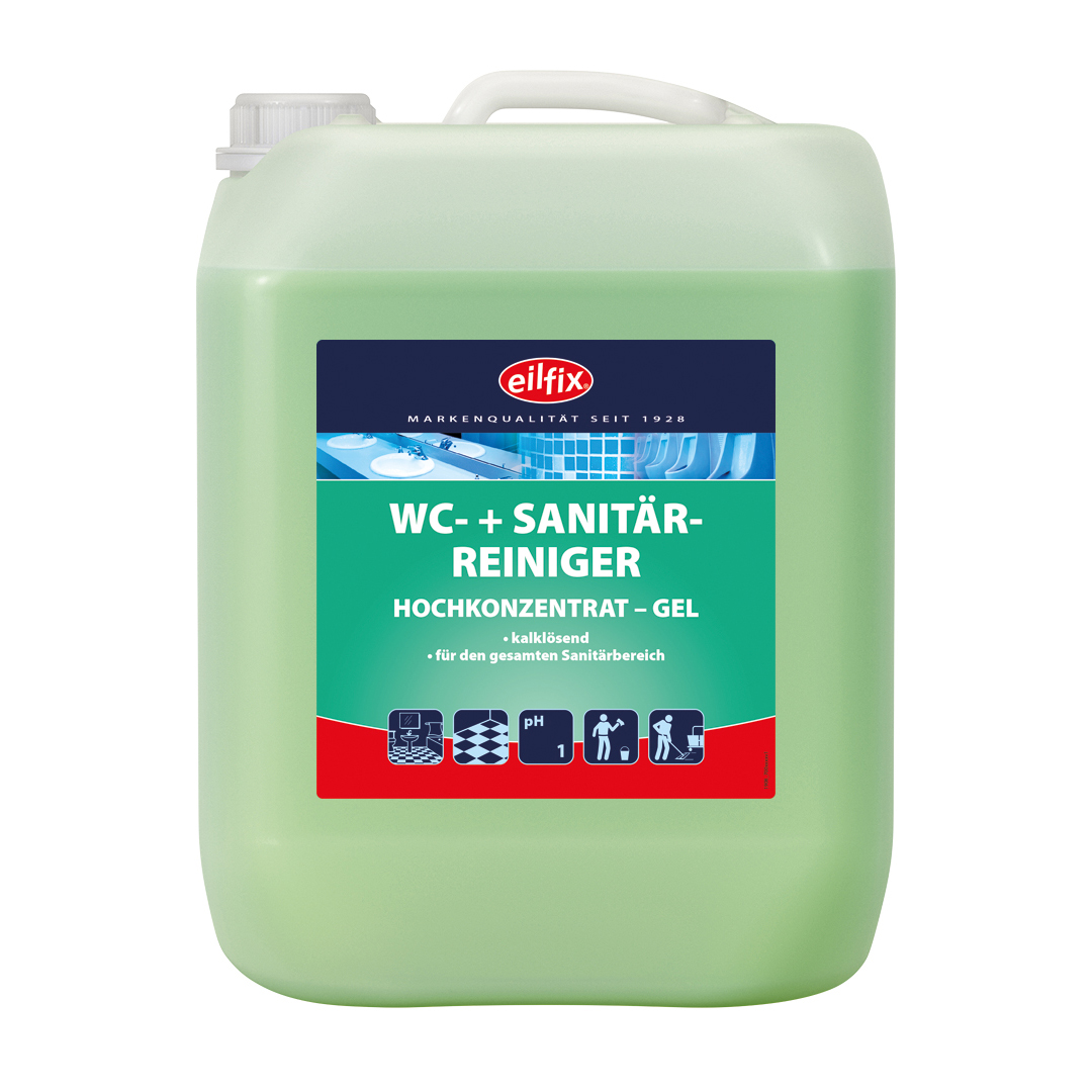 Eilfix® WC+ Sanitärreiniger | WC - Grün | 10 Liter Kanister Eilfix® WC+ Sanitärreiniger | WC - Grün | 10 Liter Kanister