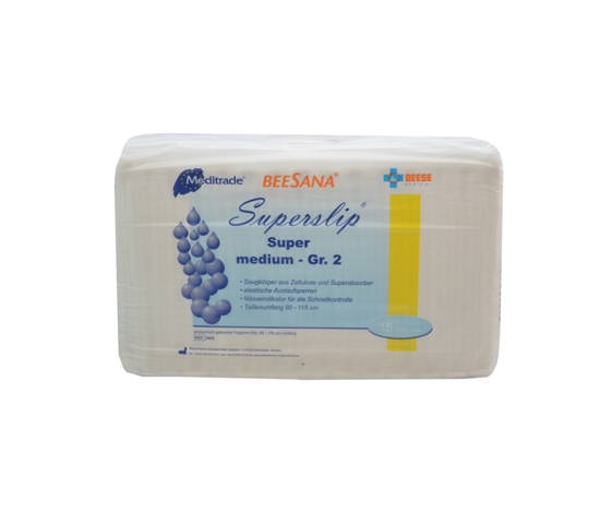 Beesana® | Superslip® Super Medium | Inkontinenzslip | 15 Stück/Packung Beesana® | Superslip® Super Medium | Inkontinenzslip | 15 Stück/Packung