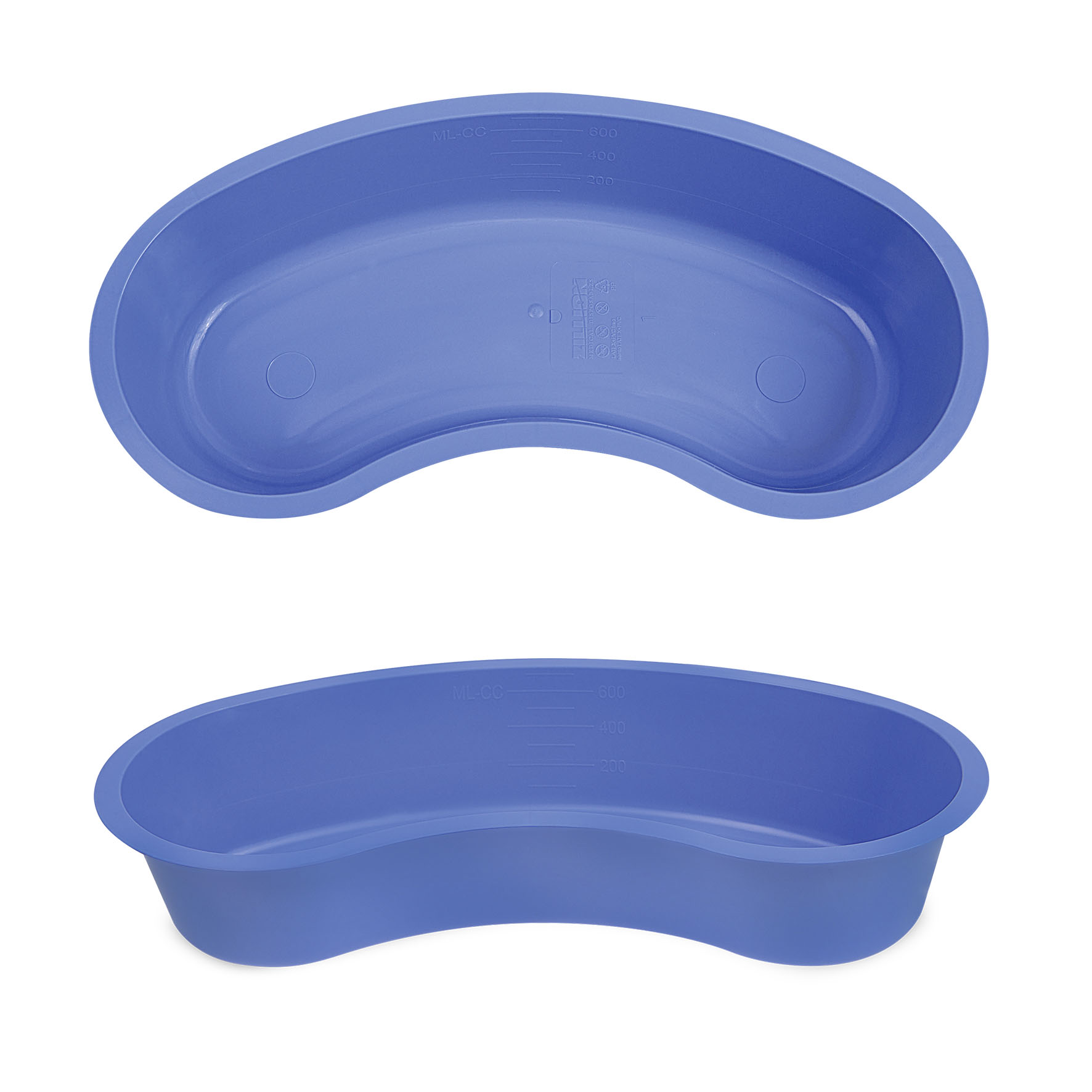 Nierenschale | Doppelt steril | Kunststoff | Blau | 12 Stück/Packung Nierenschale | Doppelt steril | Kunststoff | Blau | 12 Stück/Packung