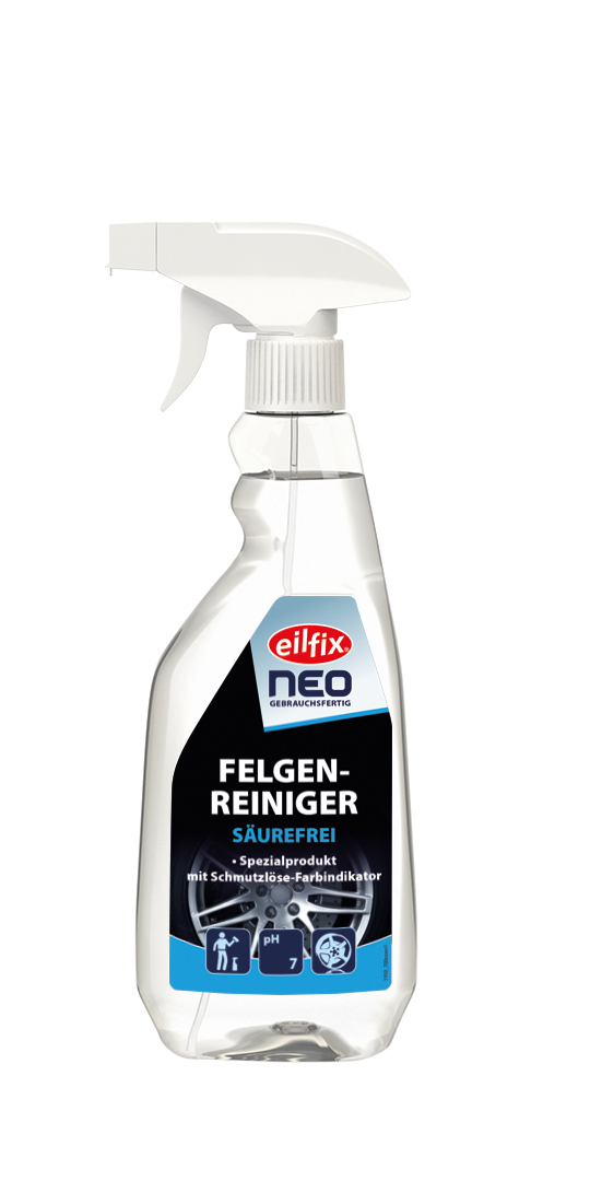 Eilfix® neo | Felgenreinigerkonzentrat | Säurefrei | 500 ml Sprühflasche