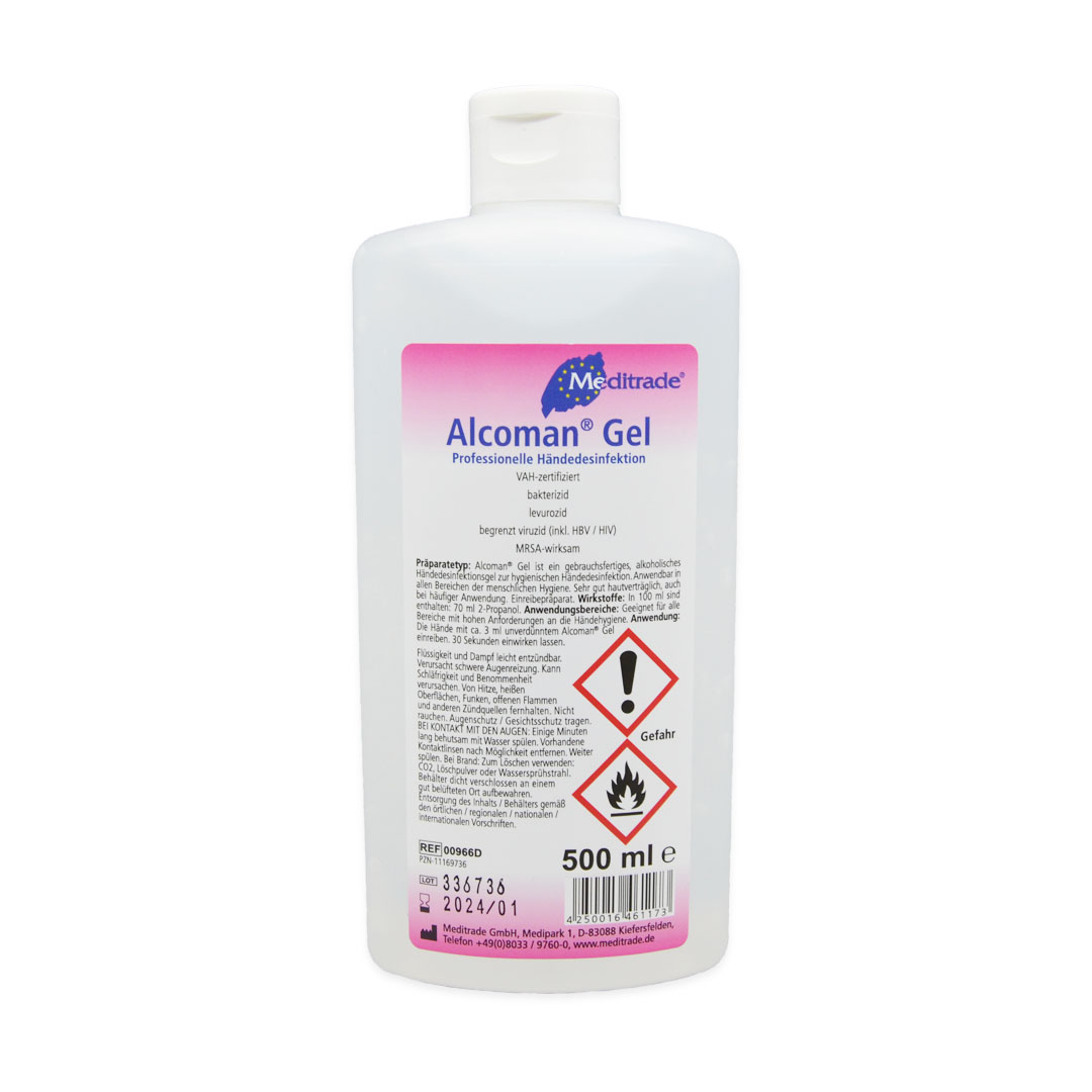ALCOMAN Gel Händedekontamination 500 ml Flasche ALCOMAN Gel Händedekontamination 500 ml Flasche