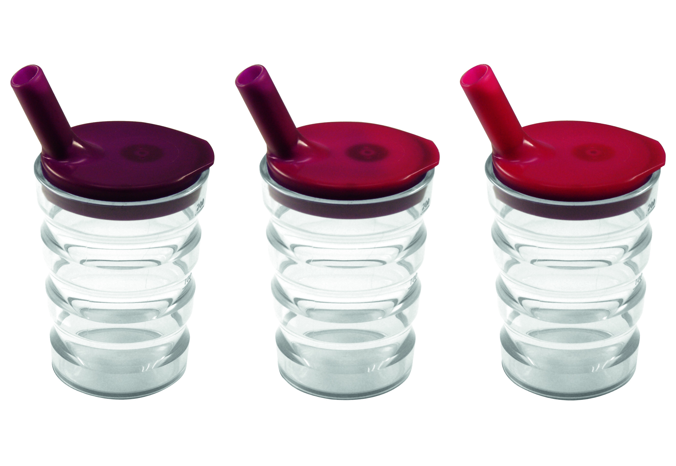 Sundo | Rillenbecher | Mit Temperaturanzeige | Transparent Sundo | Rillenbecher | Mit Temperaturanzeige | Transparent