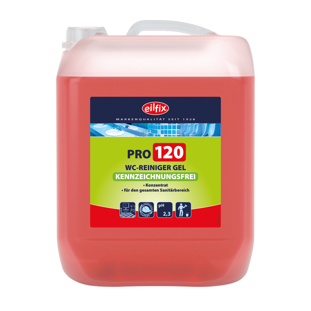 Eilfix® PRO 120 WC-Reiniger Gel | 10 Liter Kanister Eilfix® PRO 120 WC-Reiniger Gel | 10 Liter Kanister