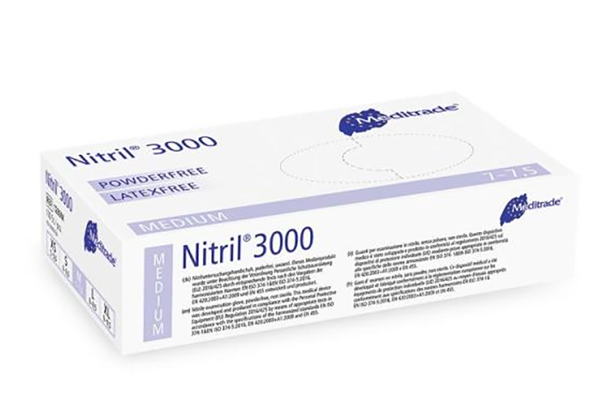 Meditrade Nitril® 3000  XS-XL 100 Stück/Box Meditrade Nitril® 3000  XS-XL 100 Stück/Box