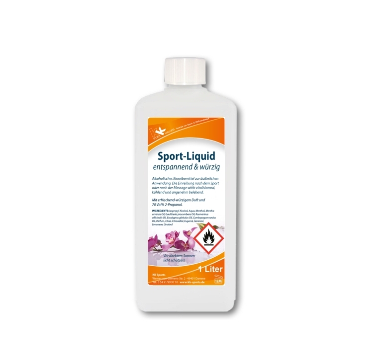 KK Sport-Liquid (70 Vol.%) Einreibung 1 Liter Flasche KK Sport-Liquid (70 Vol.%) Einreibung 1 Liter Flasche