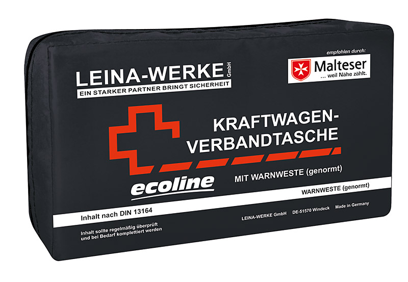 KFZ-Verbandtasche Compact + Warnweste | Inhalt nach DIN 13164 KFZ-Verbandtasche Compact + Warnweste | Inhalt nach DIN 13164