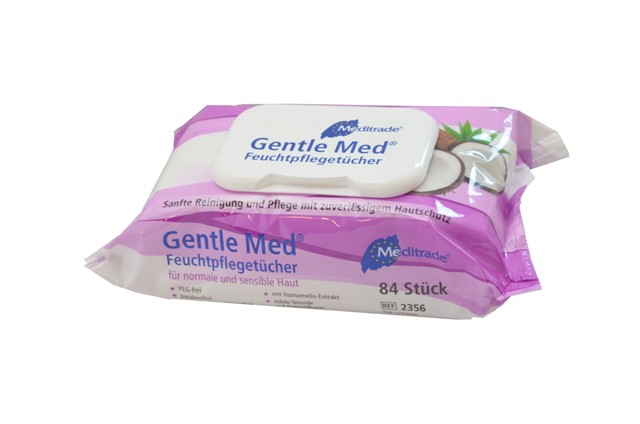 Gentle Med® | Feuchtpflegetücher | 80 Stück/Packung Gentle Med® | Feuchtpflegetücher | 80 Stück/Packung