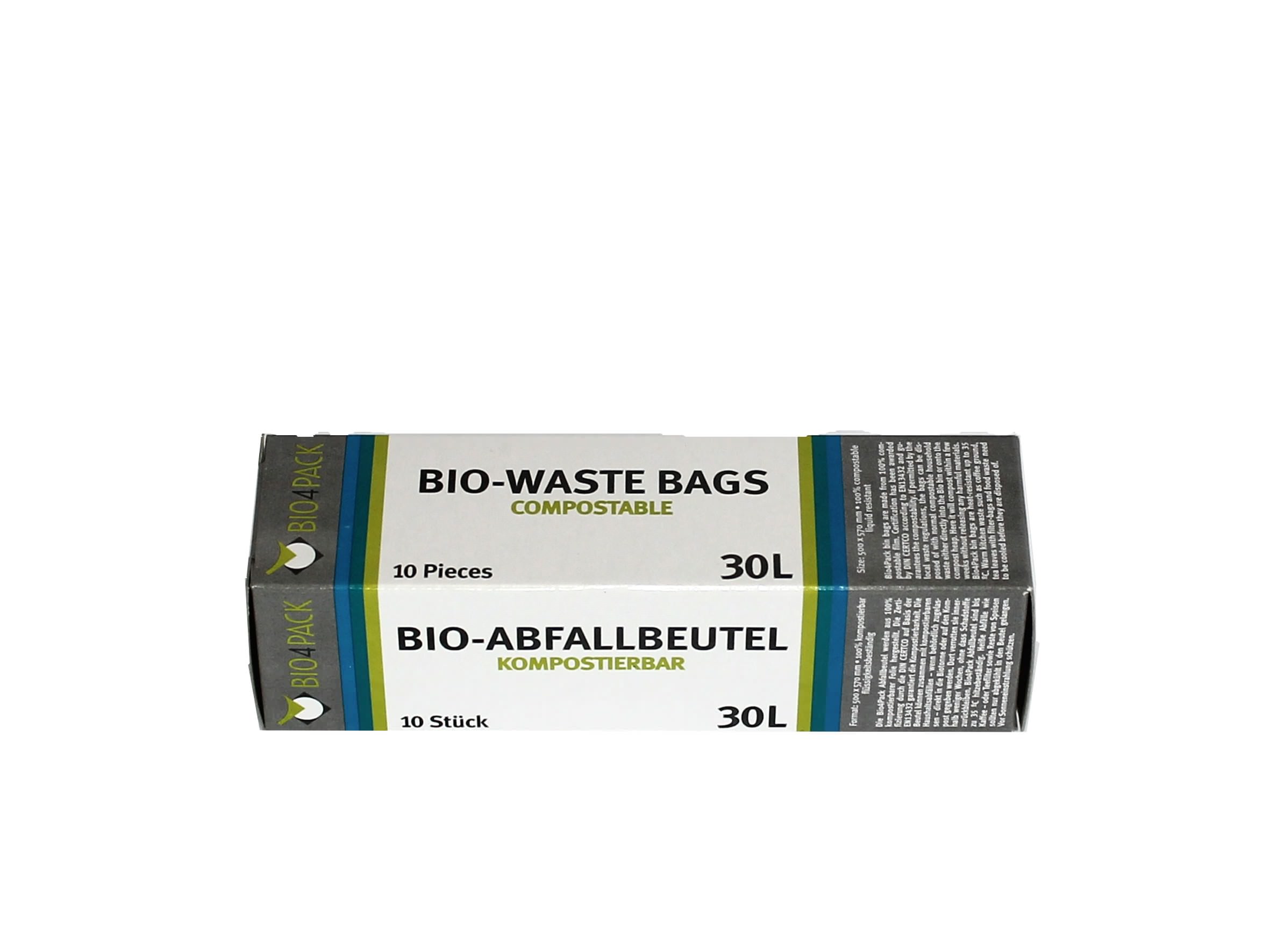 Bio Abfallbeutel | 30 Liter | 500 x 570 mm | 15 µ | 10 Stück/Faltschachtel