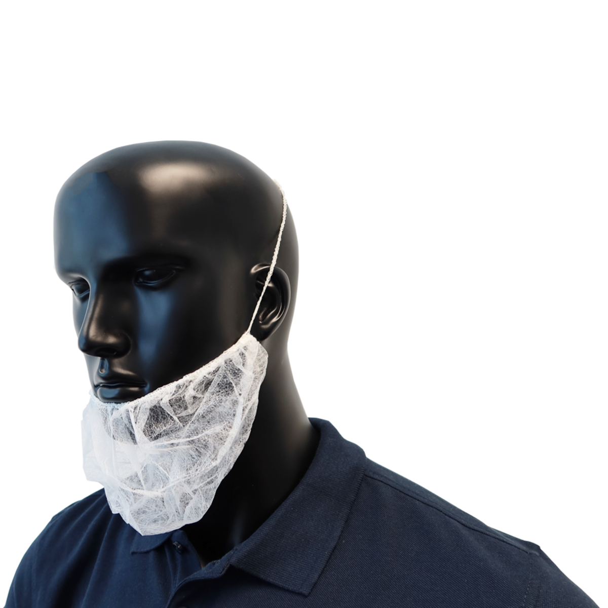 Bartmaske | Einheitsgröße | Weiß | 100 Stück/Beutel Bartmaske | Einheitsgröße | Weiß | 100 Stück/Beutel