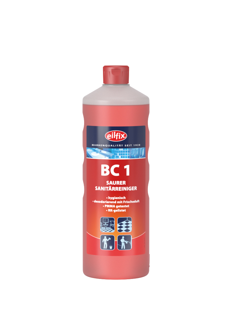 Eilfix® BC 1 | Sanitärreiniger sauer | 1 Liter Flasche