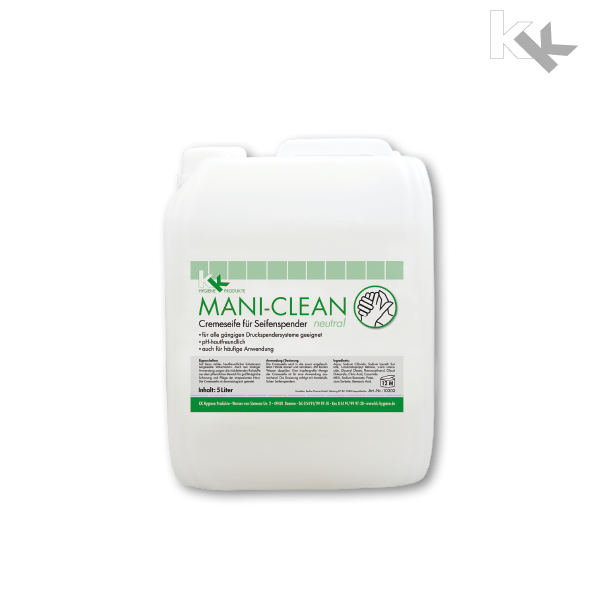 KK Mani-Clean neutral Seife | Cremeseife | 5 Liter Kanister KK Mani-Clean neutral Seife | Cremeseife | 5 Liter Kanister