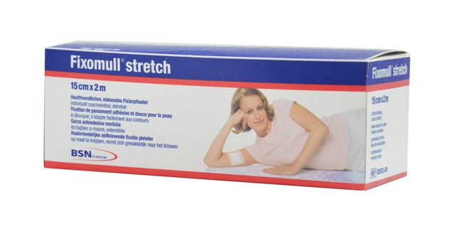 Fixomull® stretch Verbandfixierung 15 cm x 2 m Rolle Fixomull® stretch Verbandfixierung 15 cm x 2 m Rolle