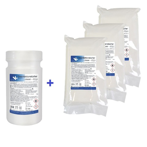 KK Desinfektionstücher JUMBO Dose 200 St. + 3x Nfb. 200 St. 200 x 270 mm vers. Düfte KK Desinfektionstücher JUMBO Dose 200 St. + 3x Nfb. 200 St. 200 x 270 mm vers. Düfte