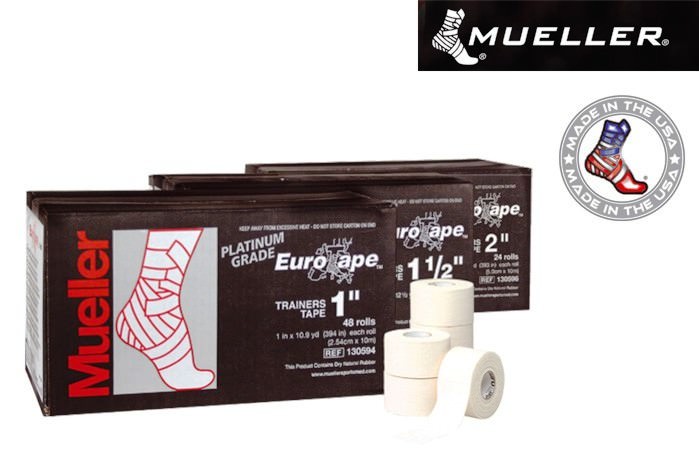 Mueller Platinum Grade Eurotape Sporttape Weiß 2,54 cm x 10 m