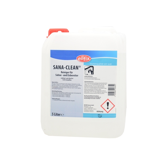 Eilfix® SANA CLEAN® | Hygienereiniger für Sahne- & Eisbereiter | 5 Liter Kanister Eilfix® SANA CLEAN® | Hygienereiniger für Sahne- & Eisbereiter | 5 Liter Kanister