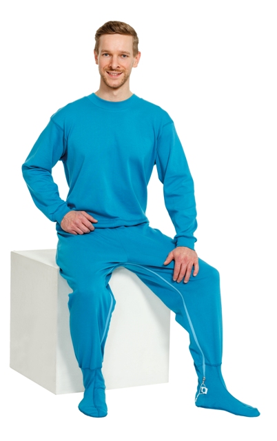 Suprima Pflegeoverall Unisex nit Fußteil Größe S-XL Petrol 4709 Suprima Pflegeoverall Unisex nit Fußteil Größe S-XL Petrol 4709