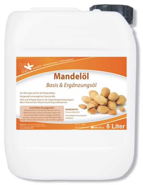 KK Mandelöl | Raffiniert | 5 Liter Kanister KK Mandelöl | Raffiniert | 5 Liter Kanister