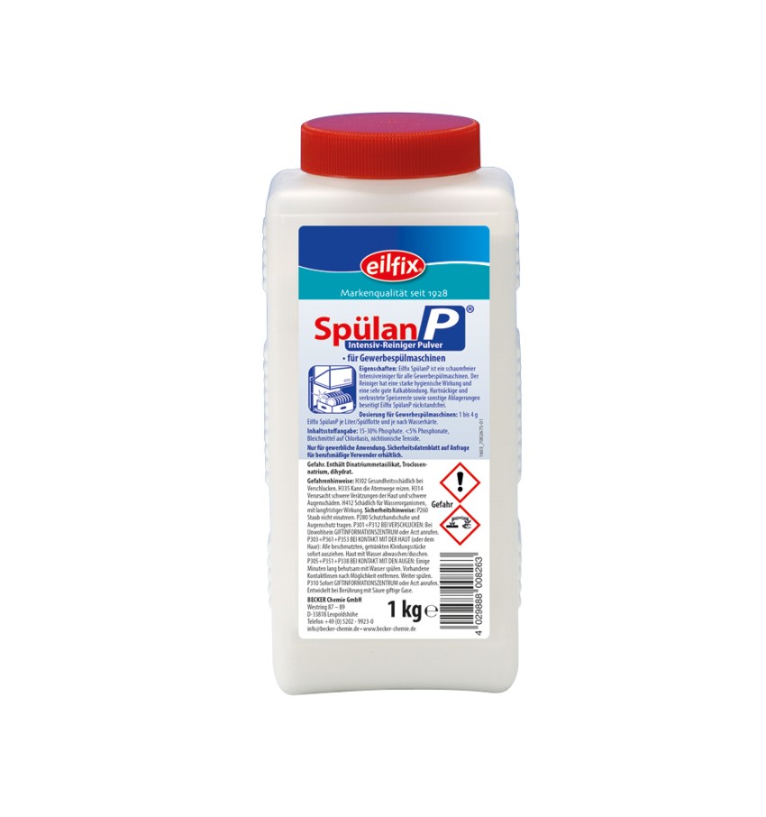 Eilfix® Spülan P | Spülmaschinenpulver | 1 kg Dose Eilfix® Spülan P | Spülmaschinenpulver | 1 kg Dose