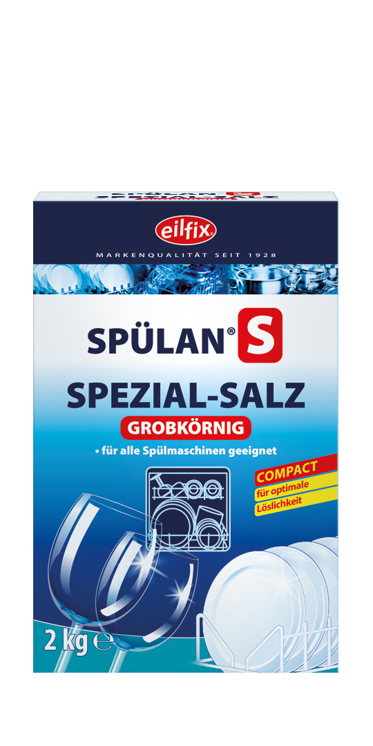 Eilfix® Spülan S Compact | Spülmaschinensalz | Grob | 2 kg Packung