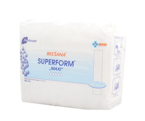 Beesana® Superform® | Maxi | Inkontinenzvorlage | 20 Stück/Packung Beesana® Superform® | Maxi | Inkontinenzvorlage | 20 Stück/Packung