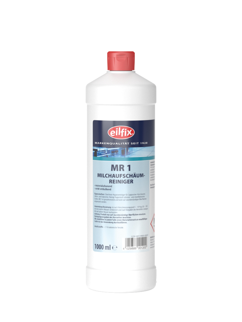 Eilfix® MR 1 | Milchaufschäumerreiniger | 1 Liter Flasche Eilfix® MR 1 | Milchaufschäumerreiniger | 1 Liter Flasche