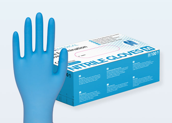 KK Nitrilhandschuhe | Unsteril | Blau | Größe S-XL | 100 Stück/Box KK Nitrilhandschuhe | Unsteril | Blau | Größe S-XL | 100 Stück/Box
