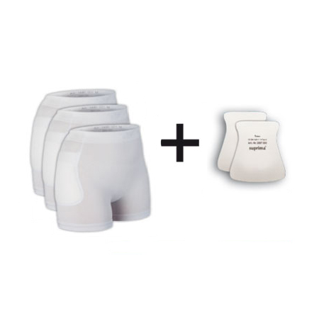Suprima Hüftprotektor Set 3 Unisex S-XXL Weiß 1496 Suprima Hüftprotektor Set 3 Unisex S-XXL Weiß 1496