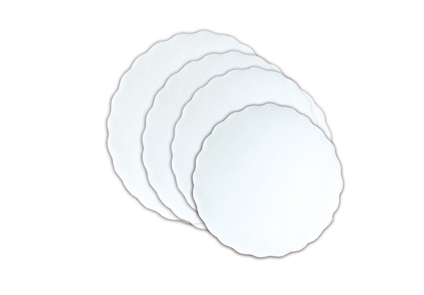 Plattenpapier | Ø 28 | Weiß | 500 Stück Plattenpapier | Ø 28 | Weiß | 500 Stück