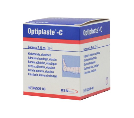 Optiplaste®-C längselastische Klebebinde 8 cm x 2,5 m Rolle Optiplaste®-C längselastische Klebebinde 8 cm x 2,5 m Rolle